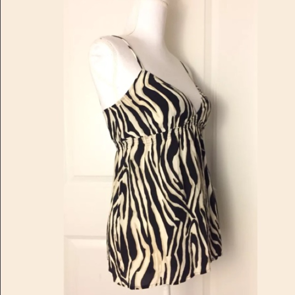 Express Zebra Print Spaghetti Tank Top Size XS - Picture 2 of 6